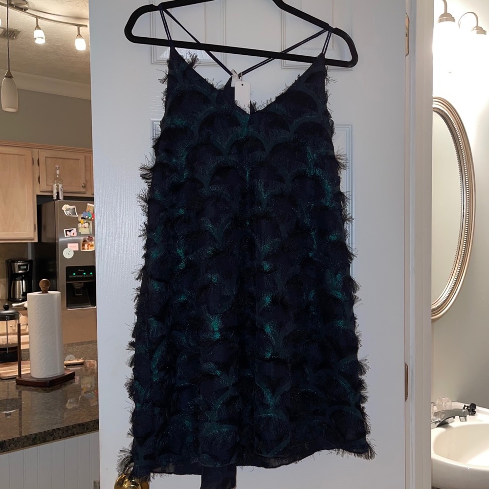 Mini Party Dress w/black embellishments